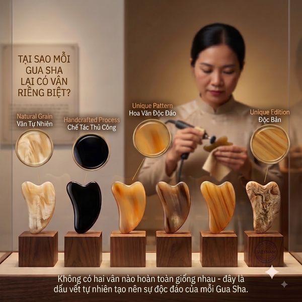 Các kiểu Gua Sha sừng trâu phổ biến