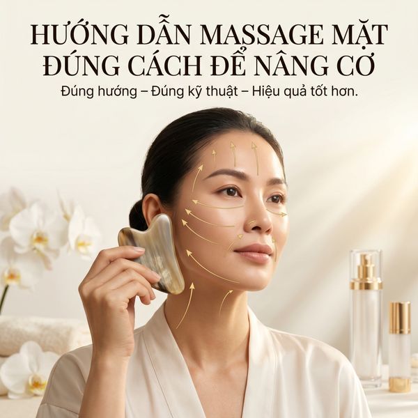 Hướng Dẫn Massage Mặt Đúng Cách Để Nâng Cơ