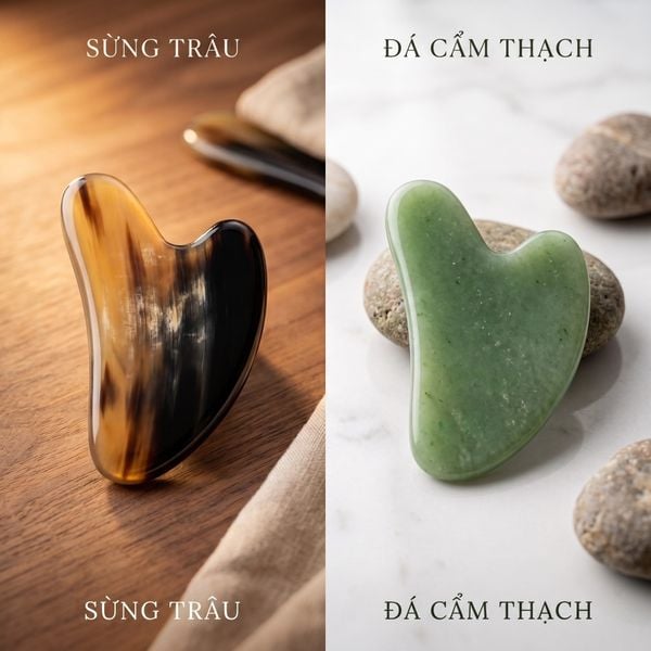 Gua Sha Sừng Trâu Khác Gì Gua Sha Đá?