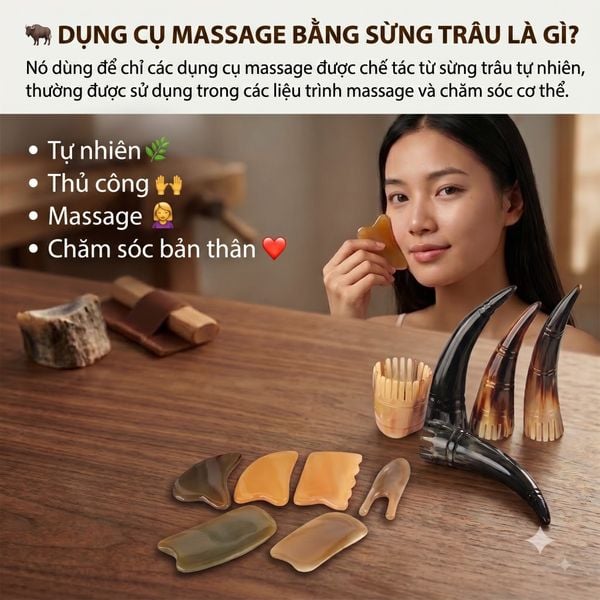 Bộ dụng cụ massage sừng trâu gồm những gì?