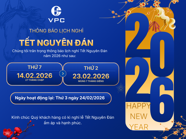 THÔNG BÁO LỊCH NGHỈ TẾT ÂM LỊCH 2026