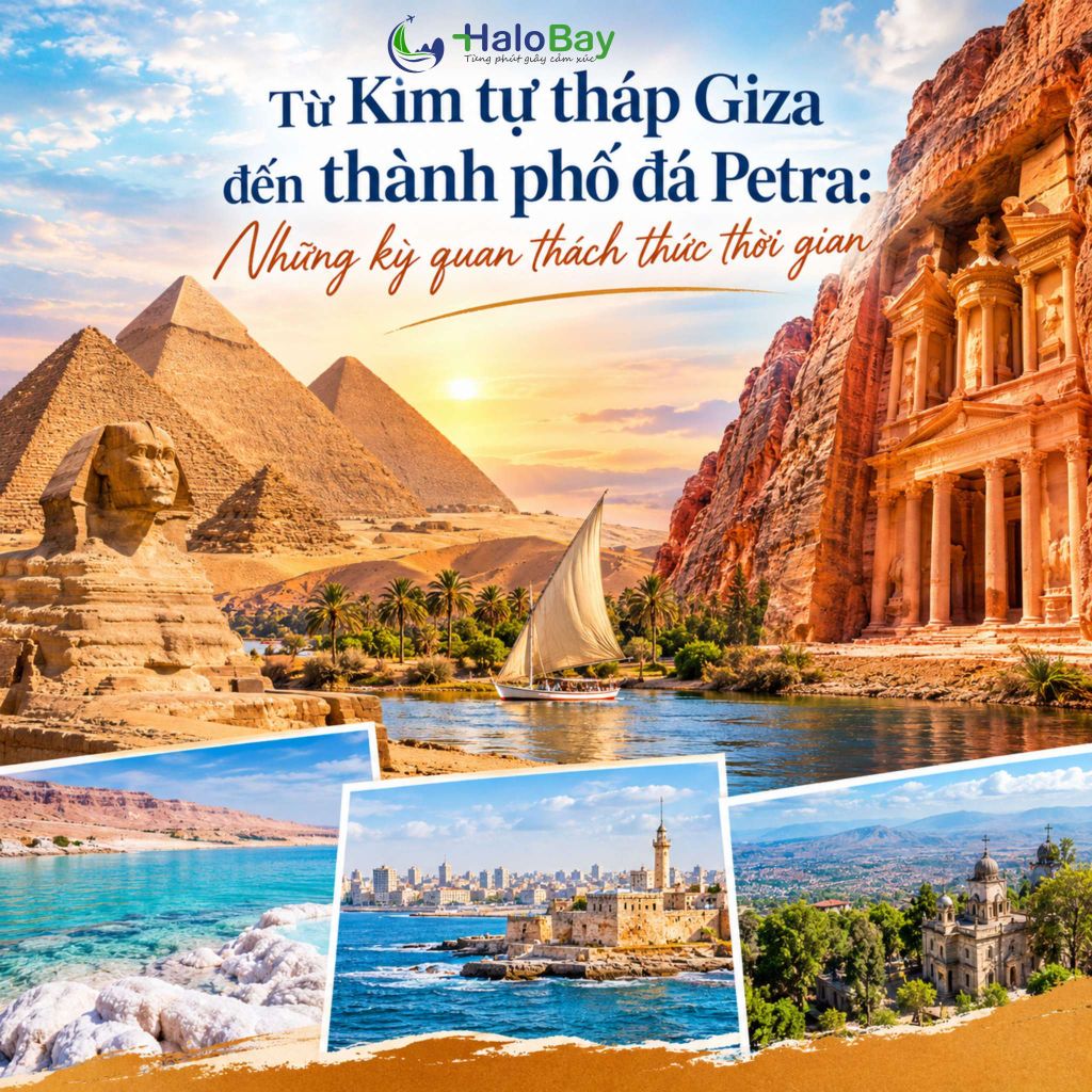 Từ Kim tự tháp Giza đến thành phố đá Petra: Những kỳ quan thách thức thời gian
