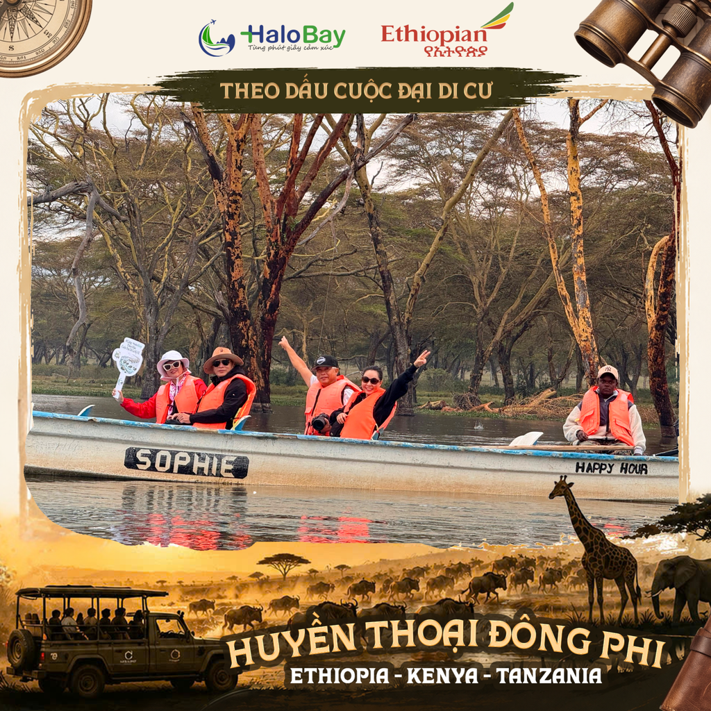 Đoàn Halobay Travel tại Hồ Naivasha
