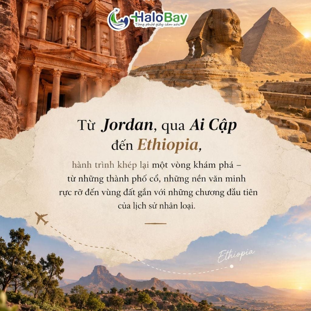 Tour Jordan Ai Cập Ethiopia 13N12Đ – hành trình qua những lớp thời gian