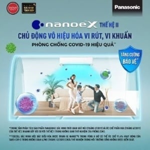 Công nghệ Nanoe™ X kháng khuẩn, khử mùi độc quyền máy lạnh Panasonic