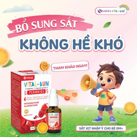 BỔ SUNG SẮT HIỆU QUẢ CHO TRẺ EM