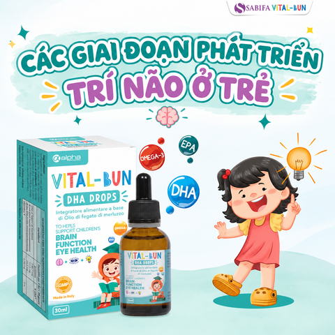 CÁC GIAI ĐOẠN PHÁT TRIỂN TRÍ NÃO Ở TRẺ
