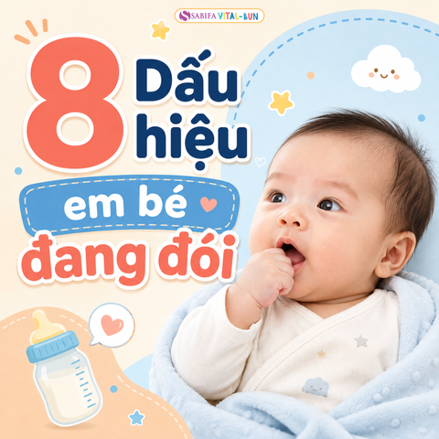 Dấu hiệu em bé đang đói: 8 tín hiệu dễ nhận biết