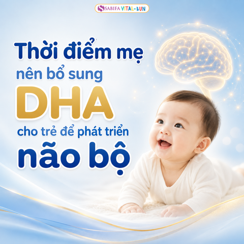Thời điểm mẹ nên bổ sung DHA cho trẻ để phát triển não bộ
