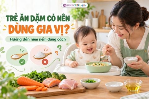 Trẻ ăn dặm có nên dùng gia vị? Hướng dẫn nêm nếm đúng cách