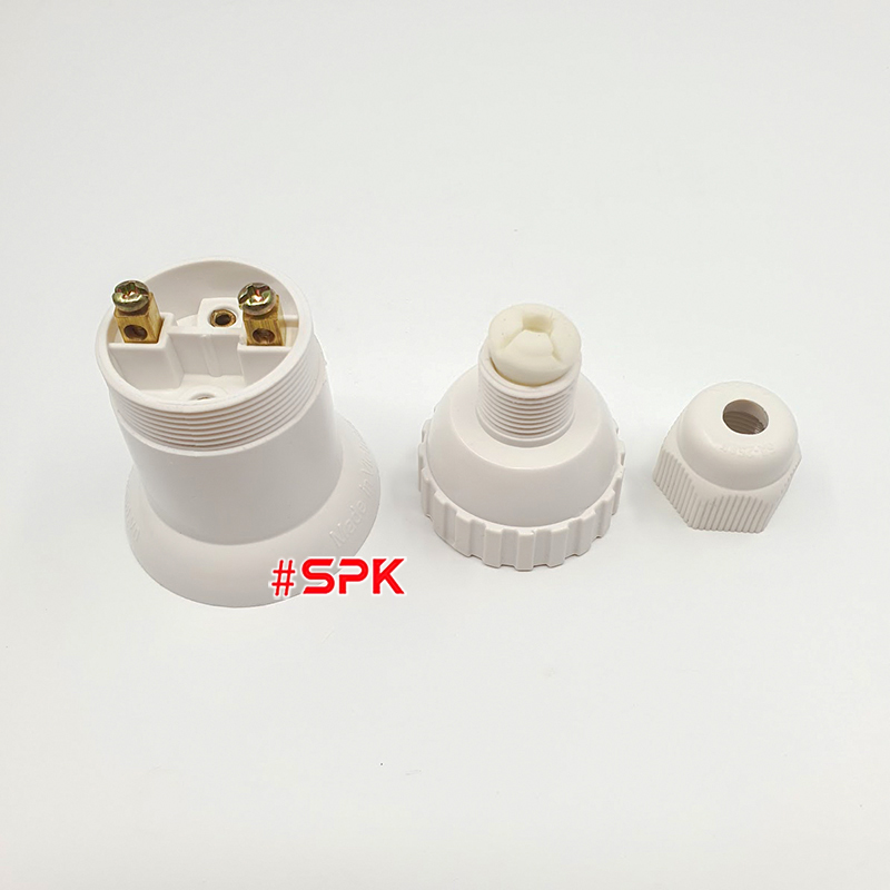 Đui Đèn Chịu Mưa Ngoài Trời Ren Vặn Xoáy Kích Cỡ E27 ĐCM-5 ĐCM-6 SOPOKA