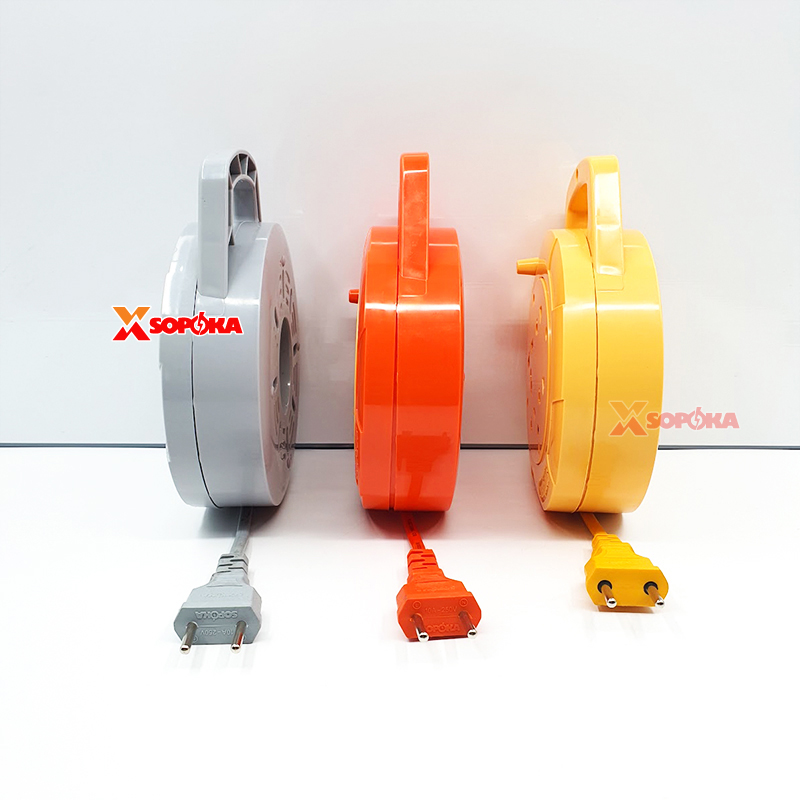 SOPOKA Ổ Cắm Cuộn Dây Tròn Q‑Series 2200W Màu Ghi (Xám) Q45G/Q75G