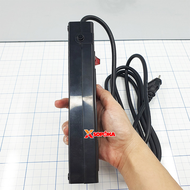 Ổ Cắm Điện 3 Lỗ Lõi Sứ Chống Cháy Tự Ngắt Điện Khi Quá Tải 2000W 3T SOPOKA