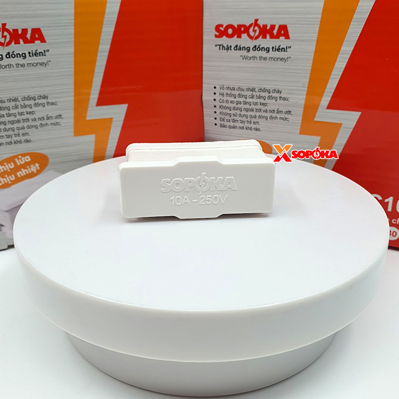 Cầu Chì Gắn Táp Lô Điện 10A 250V SOPOKA CC10A