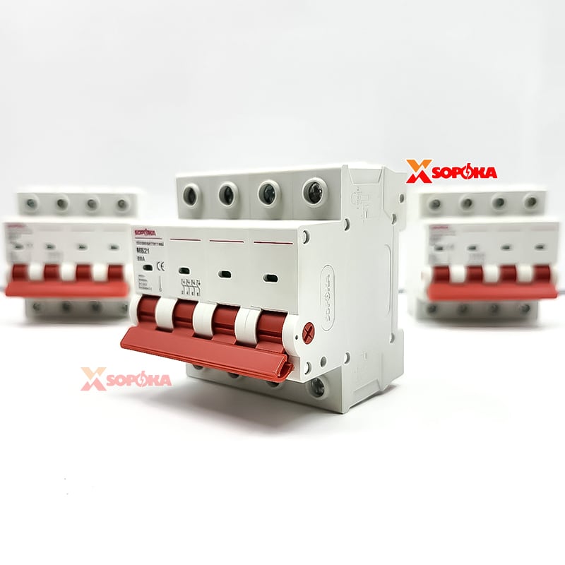 Cầu Dao Gạt Tay 1 Ngã 4P MS21 (MS4P15A80A) SOPOKA