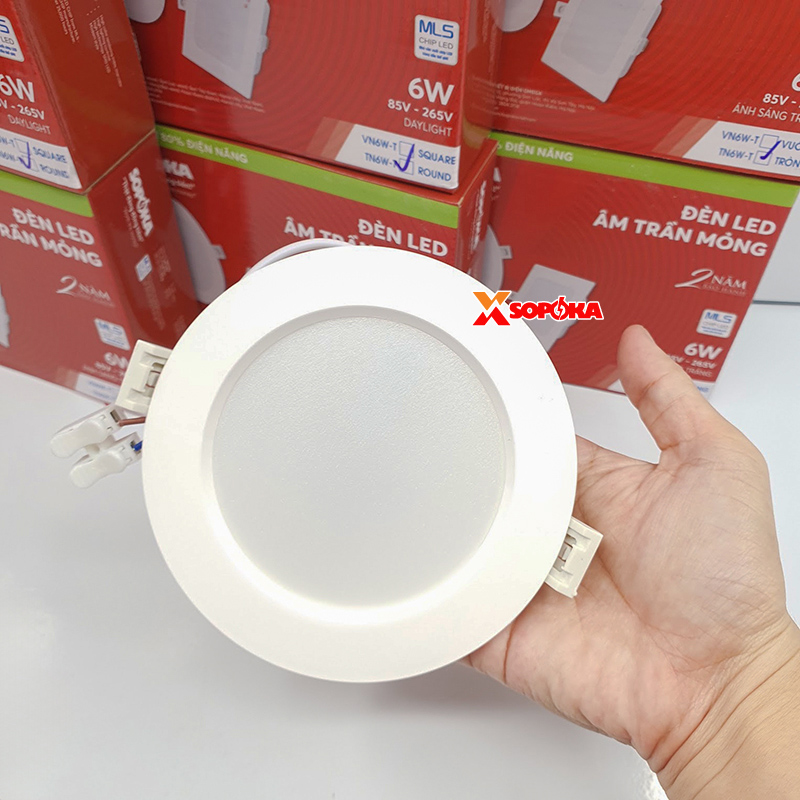 Bóng Đèn LED Âm Trần Tròn Mỏng Mã TN SOPOKA