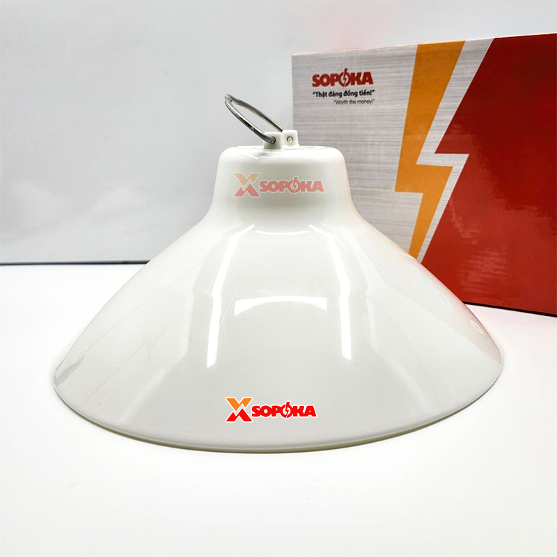 Chóa Đèn (Chao Đèn) Nhựa Có Móc Treo M280 Chống Vỡ Chống Mưa Chịu Nhiệt SOPOKA