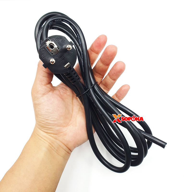 Dây Nối Nguồn Điện 2500W N19 SOPOKA – Chịu Nhiệt Lên Tới ~150°C