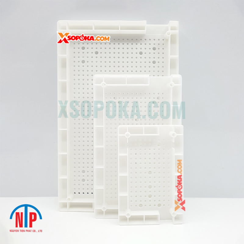 Táp lô điện nhựa Tiến Phát màu trắng kích thước 8x12 đến 25x35 cm