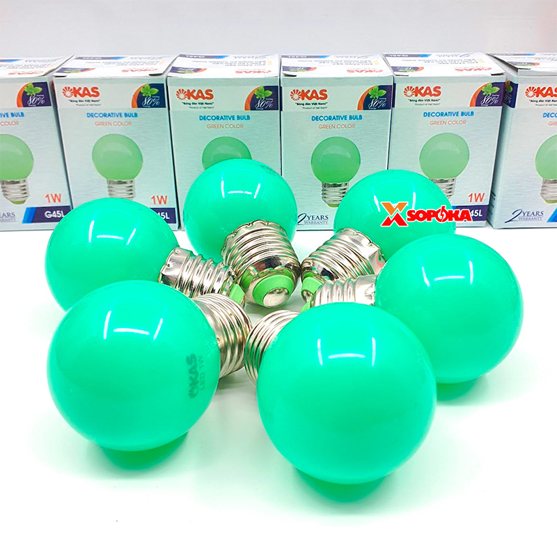 Bóng đèn LED Trang Trí Đơn Sắc Đa Sắc G45 SOPOKA