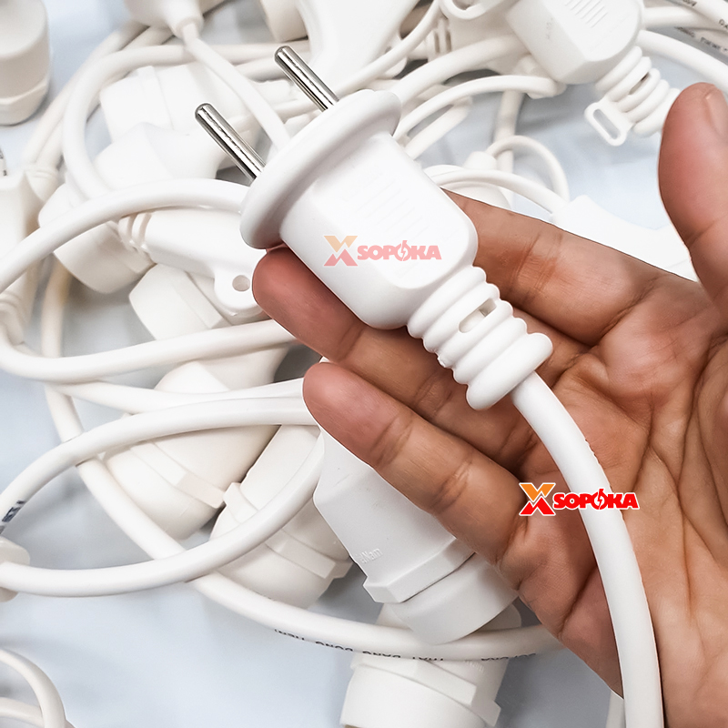 Dây Đui Bóng Đèn Trang Trí 5m – 7,5m – 10m Loại Thả Màu Trắng SOPOKA