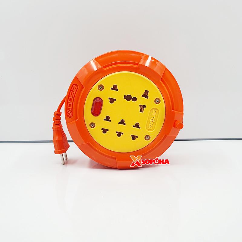 Ổ Cắm Điện Quay Cuộn Dây Tròn Chịu Tải 2500W Dòng R SOPOKA