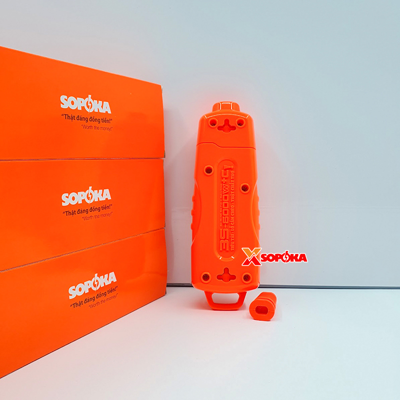 Ổ Cắm Điện 6000W Không Dây 3 Lỗ Chéo Siêu Chịu Tải 30A 3S-6000W+C SOPOKA