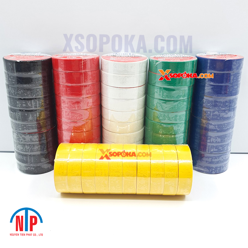 Băng keo cách điện PVC NanoTP Tiến Phát BKĐ115-20Y
