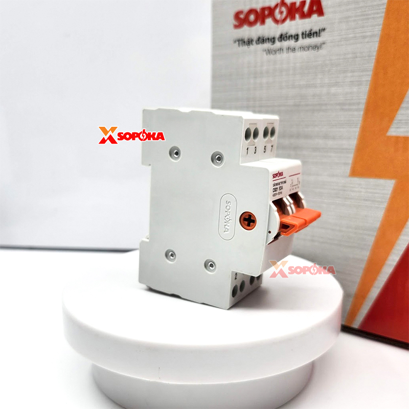 Cầu Dao Gạt Tay 2 Ngã 2P CS2P63A SOPOKA