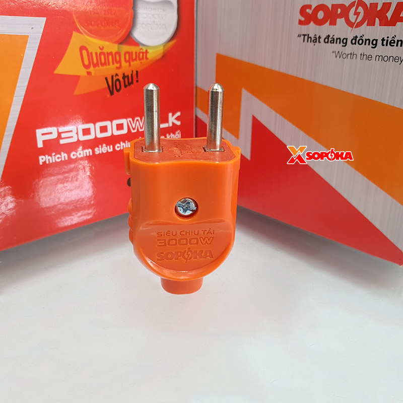 Phích Cắm Điện Dương Chịu Tải 3000W P3000LK SOPOKA