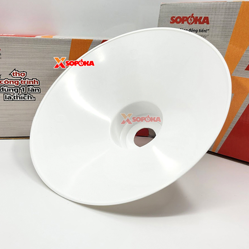 Chóa Đèn (Chao Đèn) Nhựa Có Móc Treo M250 Chống Vỡ Chống Mưa Chịu Nhiệt SOPOKA