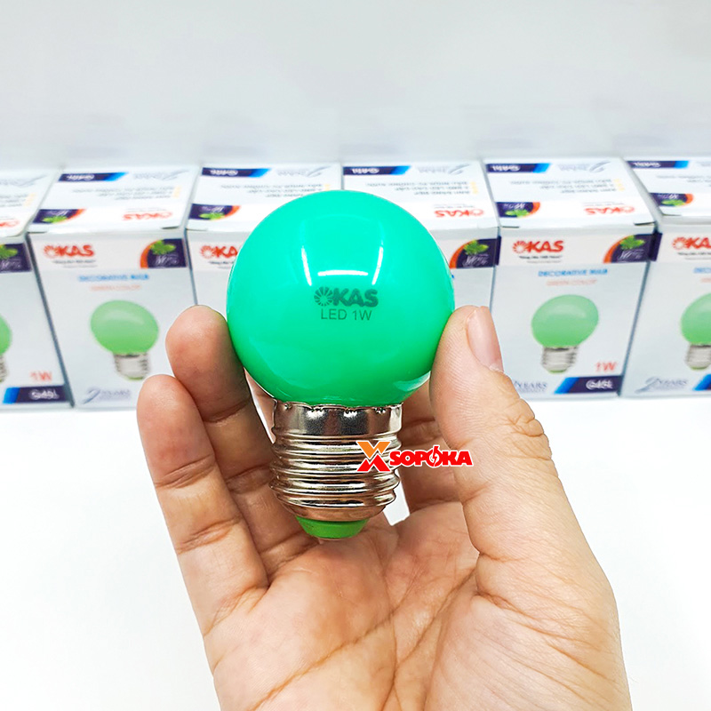 Bóng đèn LED Trang Trí Đơn Sắc Đa Sắc G45 SOPOKA