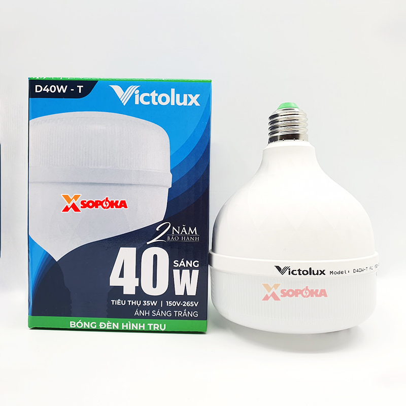 Bóng Đèn LED Hình Trụ Victolux (SOPOKA) 20W – 30W – 40W – 50W – 60W
