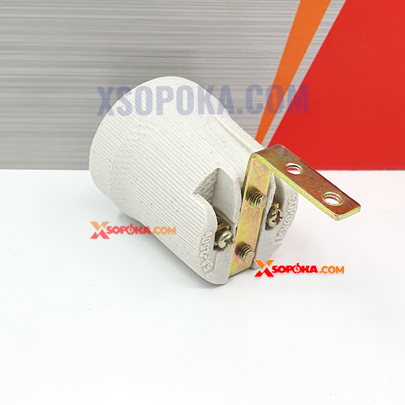 Đui Đèn Sứ Chịu Nhiệt Ren Xoáy E27 SU4 SOPOKA