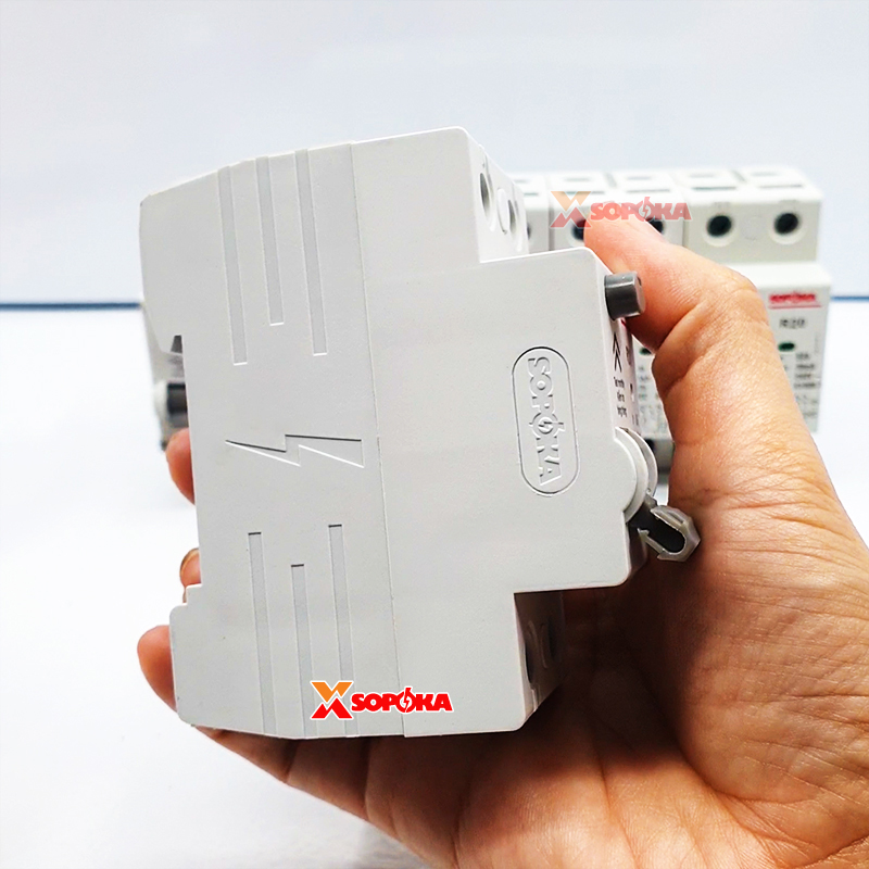 Aptomat Chống Giật RCCB 32A / 40A / 50A / 63A 1 Pha 2P 30mA Cấu Dao Chống Rò 2 Cực SOPOKA