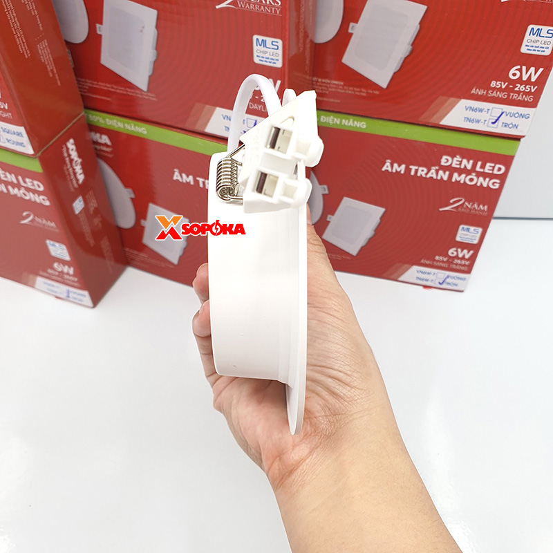 Bóng Đèn LED Âm Trần Tròn Mỏng Mã TN SOPOKA