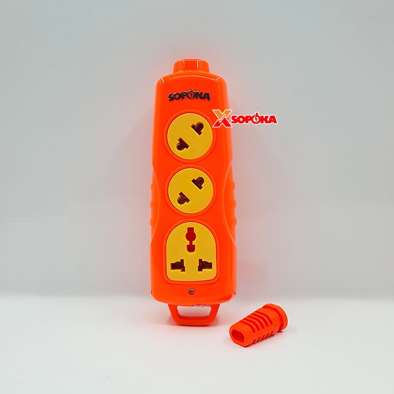 Ổ Cắm Điện 6000W Không Dây 3 Lỗ Chéo Siêu Chịu Tải 30A 3S-6000W+C SOPOKA