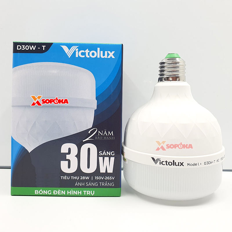 Bóng Đèn LED Hình Trụ Victolux (SOPOKA) 20W – 30W – 40W – 50W – 60W