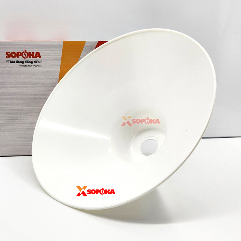 Chóa Đèn (Chao Đèn) Nhựa Có Móc Treo M280 Chống Vỡ Chống Mưa Chịu Nhiệt SOPOKA