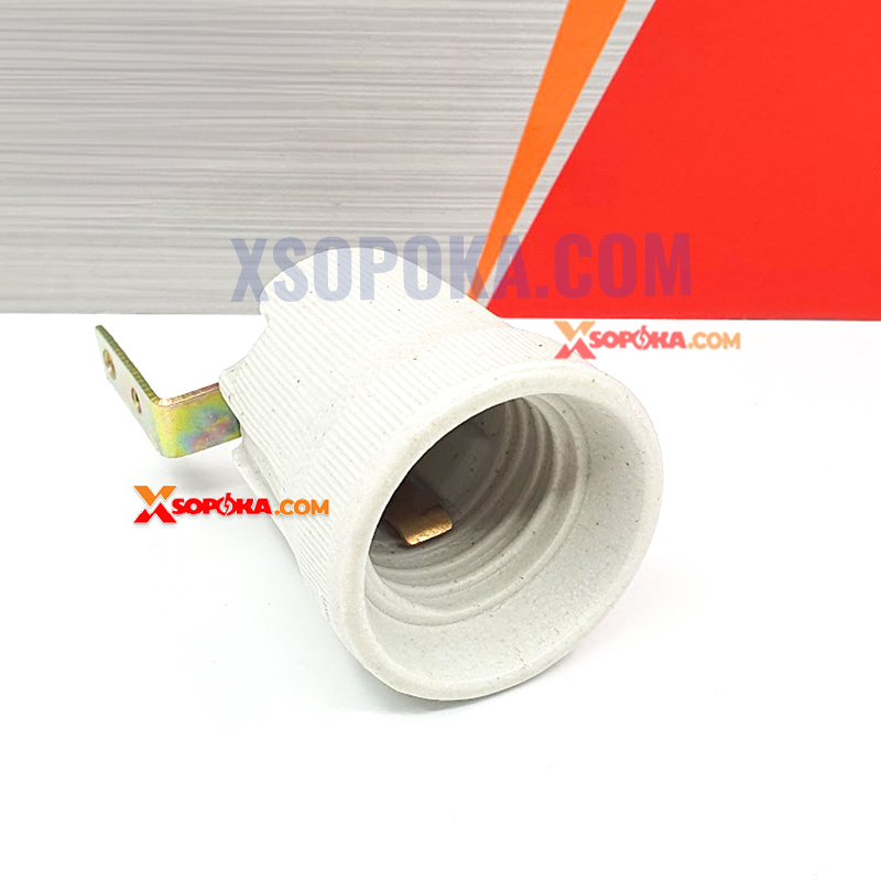 Đui Đèn Sứ Chịu Nhiệt Ren Xoáy E27 SU4 SOPOKA