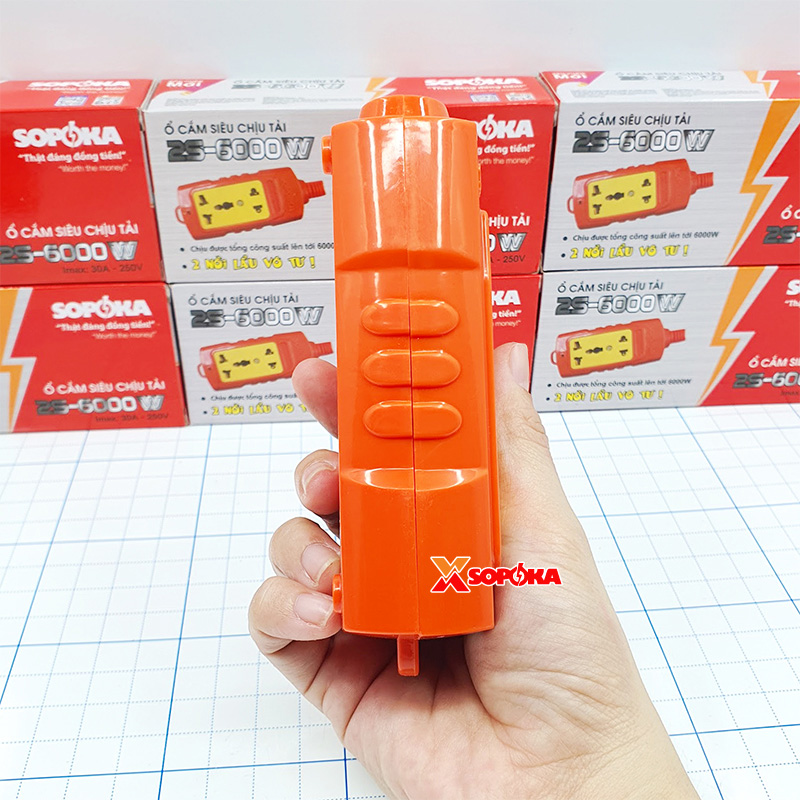 Ổ Cắm Điện 2 Lỗ Không Dây 6000W 2S-6000W SOPOKA