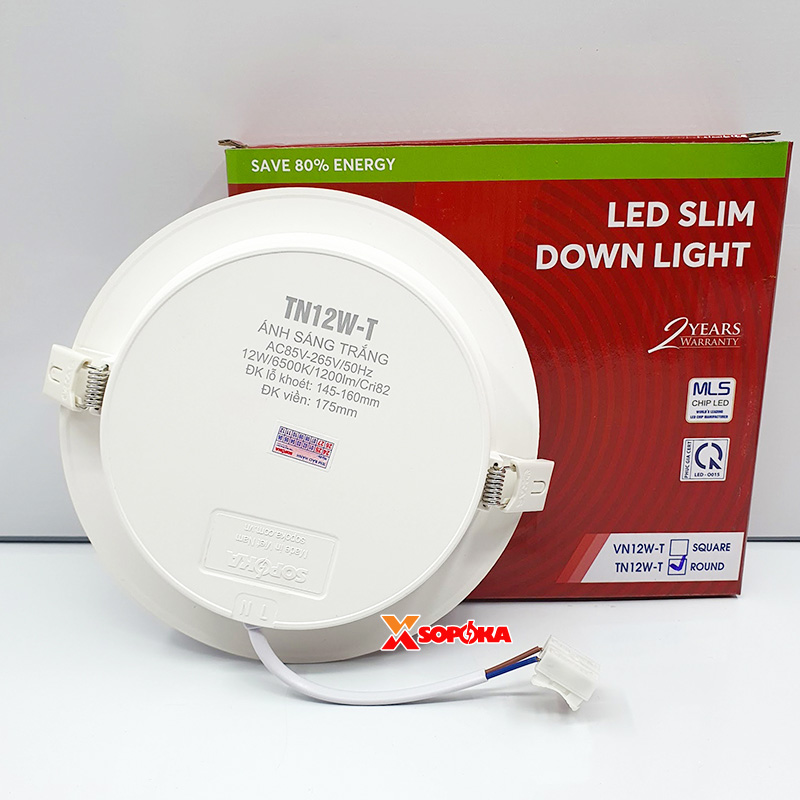 Bóng Đèn LED Âm Trần Tròn Mỏng Mã TN SOPOKA