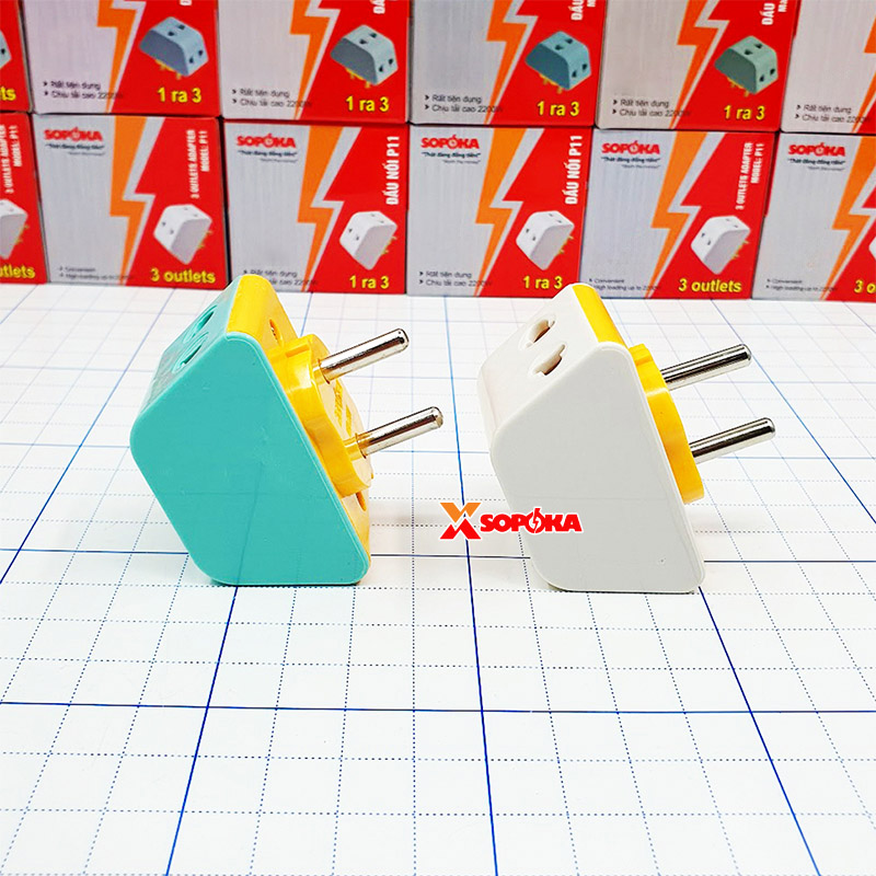 Đầu Nối Chia Điện 3 Cửa 2200W P11 SOPOKA