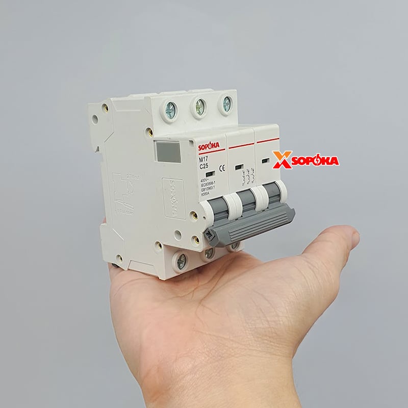 Aptomat 3 pha MCB 3P M17 SOPOKA