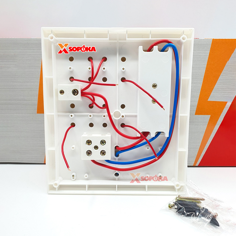 Bảng Điện 4 Công Tắc 4 Lỗ Cắm MCB 32A 4CT1 SOPOKA