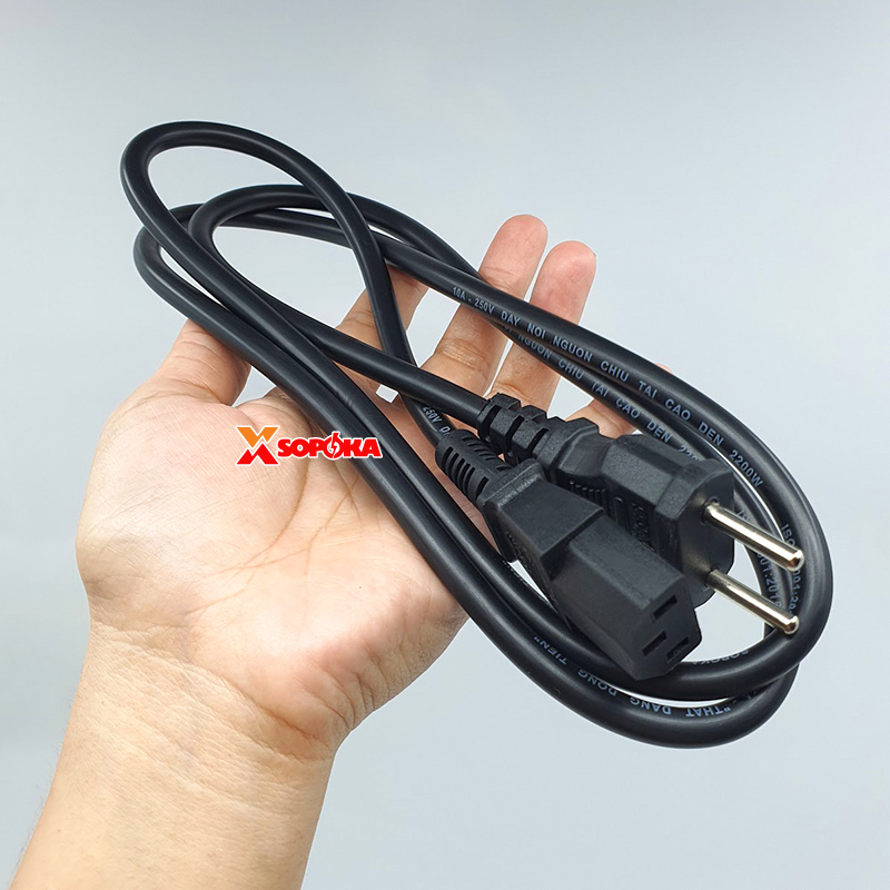 Dây Nguồn Đa Năng SOPOKA Máy Tính, Máy In, Nồi Cơm, Bếp Từ, Ấm Siêu Tốc, Nồi Lẩu Điện N11 2200W