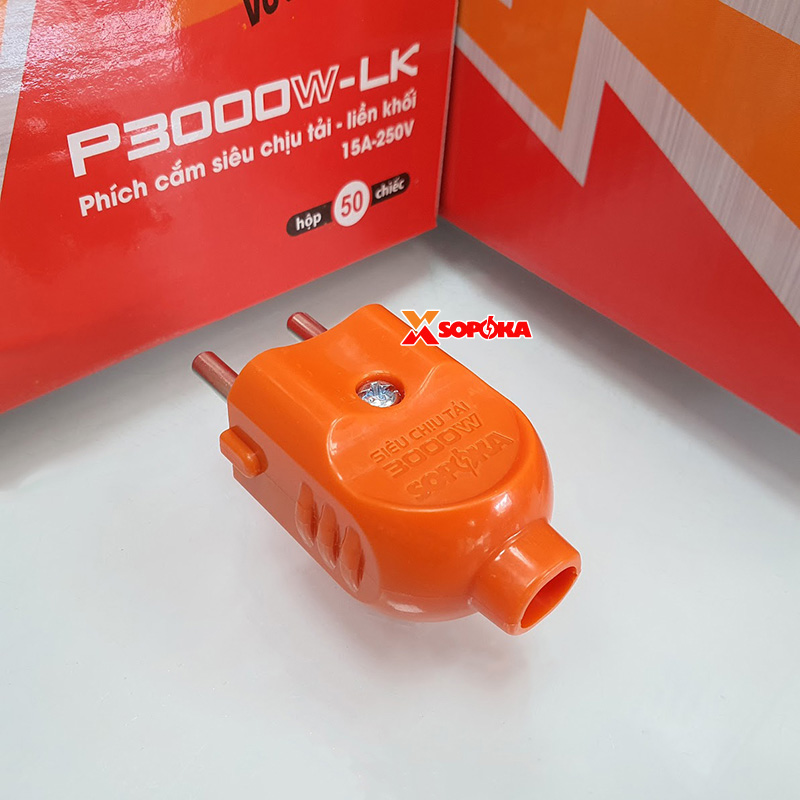 Phích Cắm Điện Dương Chịu Tải 3000W P3000LK SOPOKA