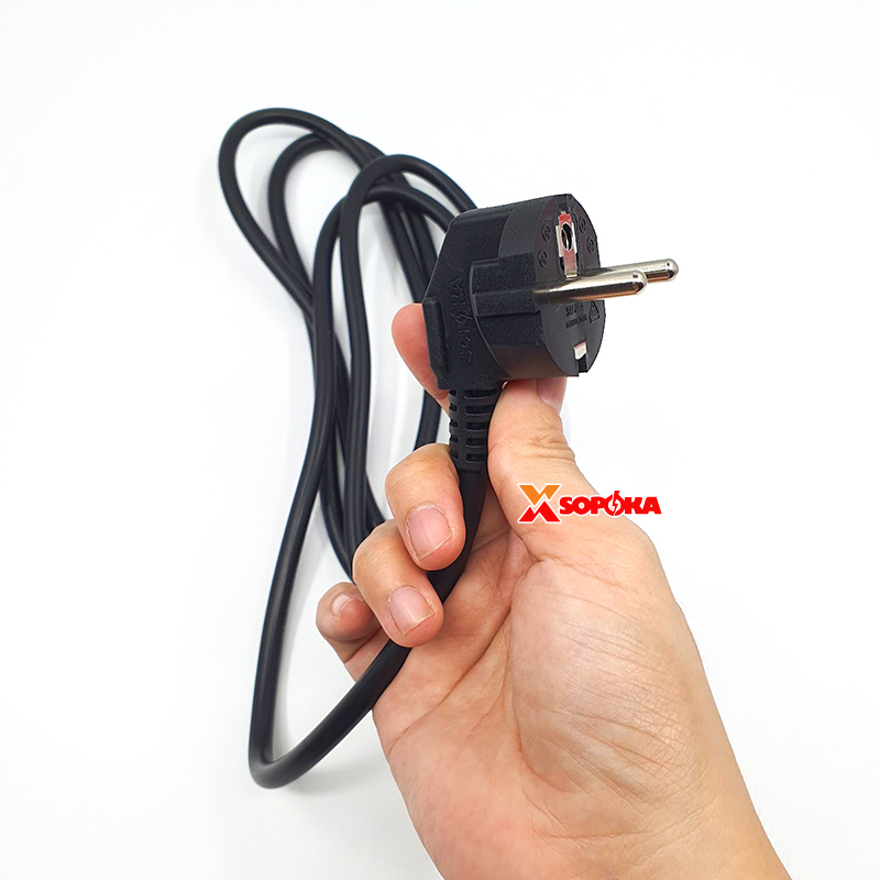 Dây Nối Nguồn Điện 2500W N19 SOPOKA – Chịu Nhiệt Lên Tới ~150°C