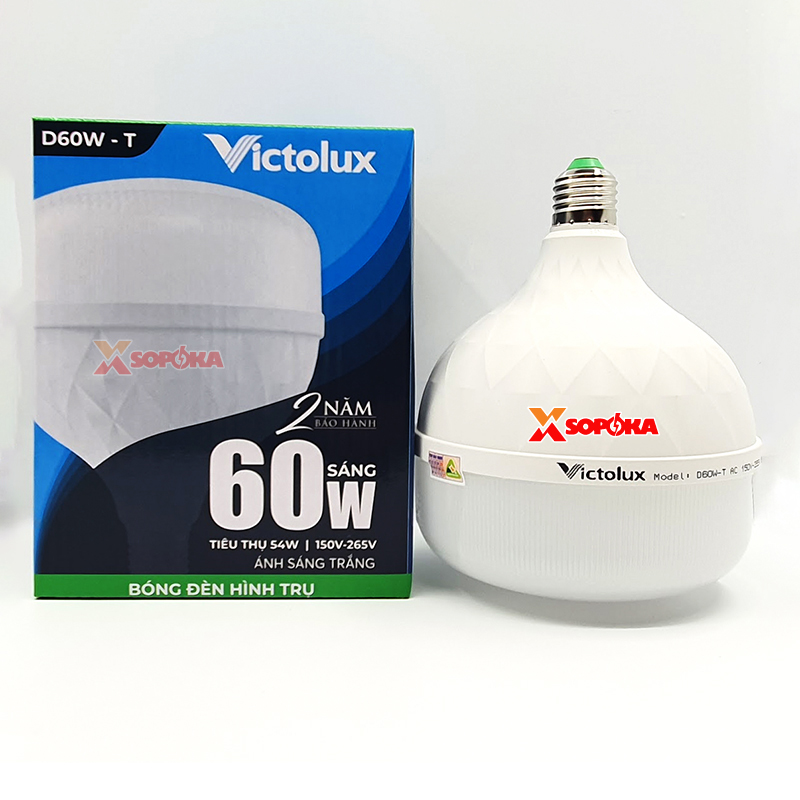 Bóng Đèn LED Hình Trụ Victolux (SOPOKA) 20W – 30W – 40W – 50W – 60W