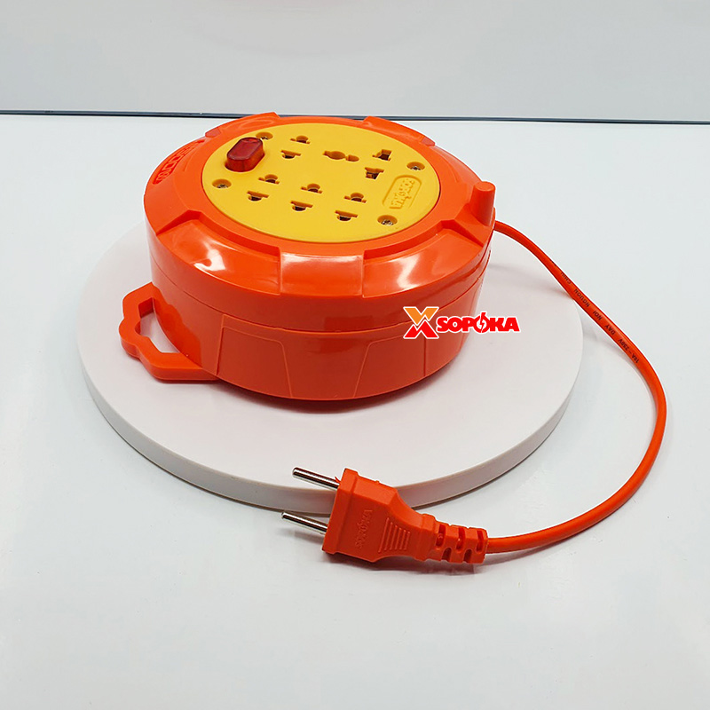 Ổ Cắm Điện Quay Cuộn Dây Tròn Chịu Tải 2500W Dòng R SOPOKA